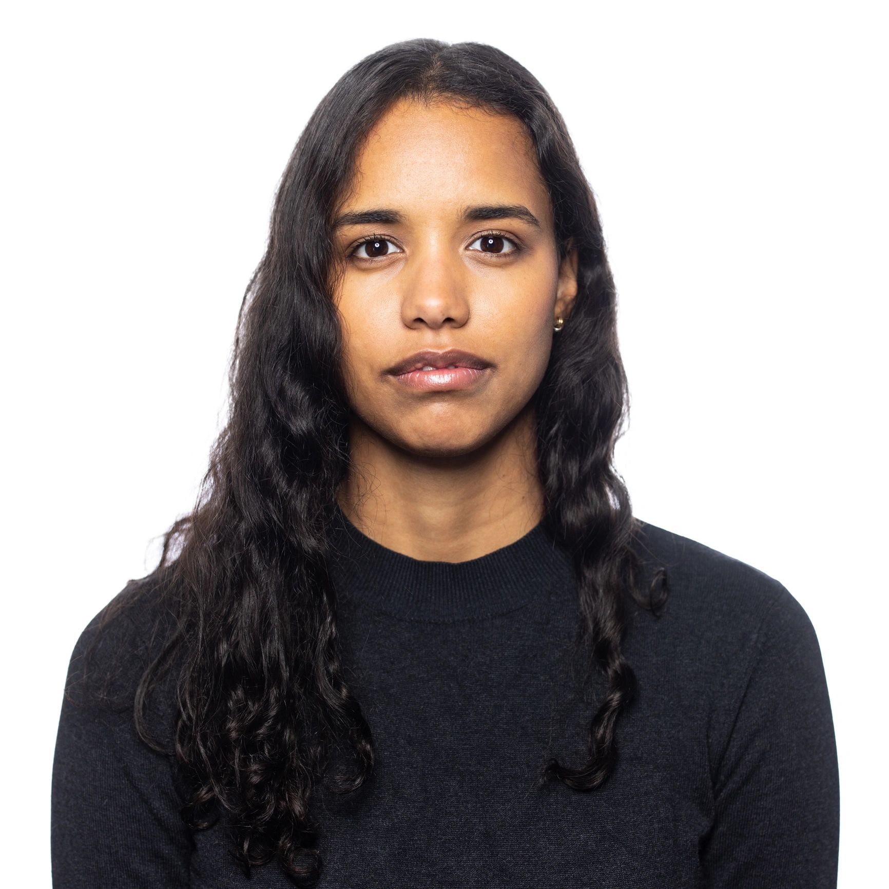 Portrait of a focused woman