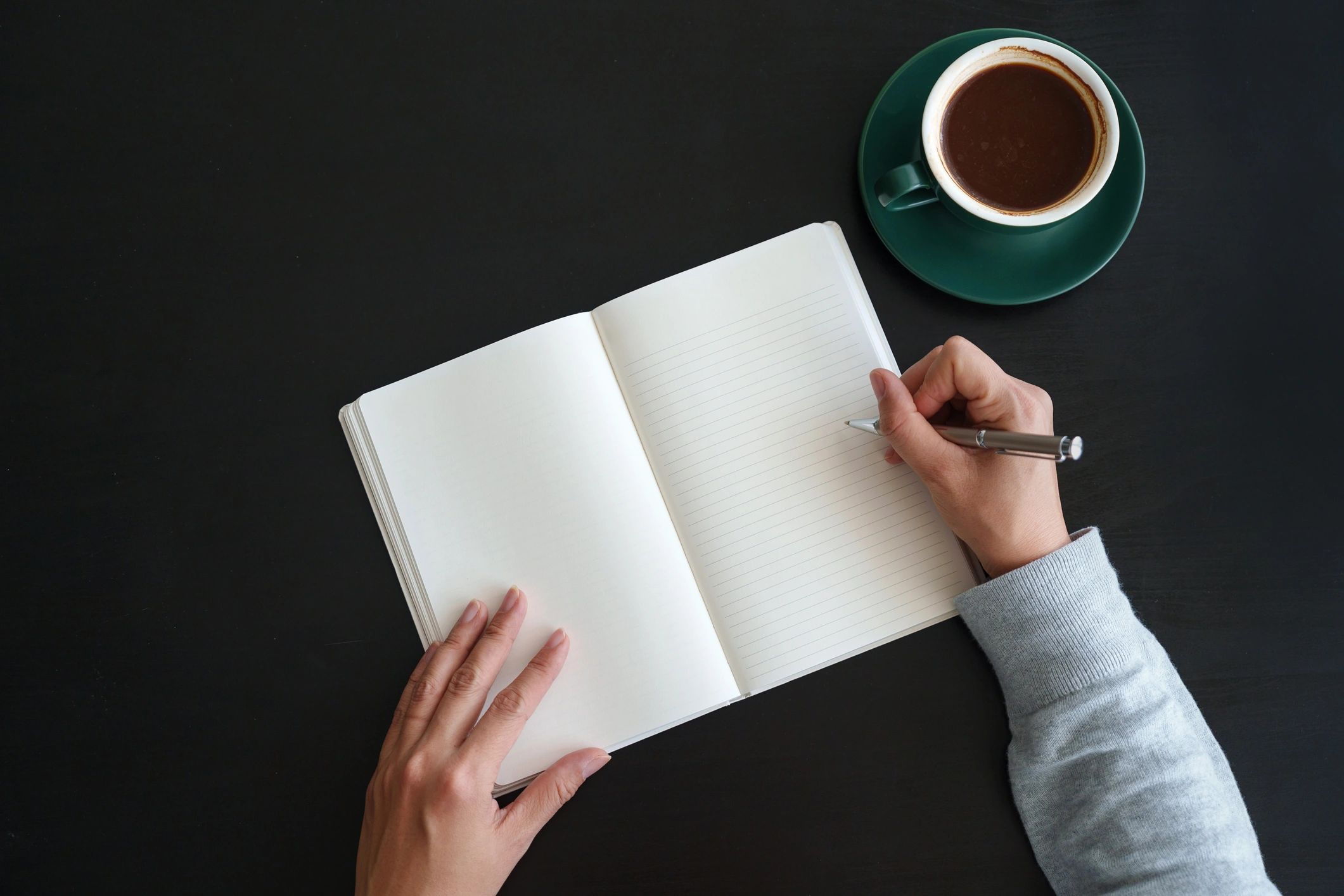 Planning notes and coffee at a desk